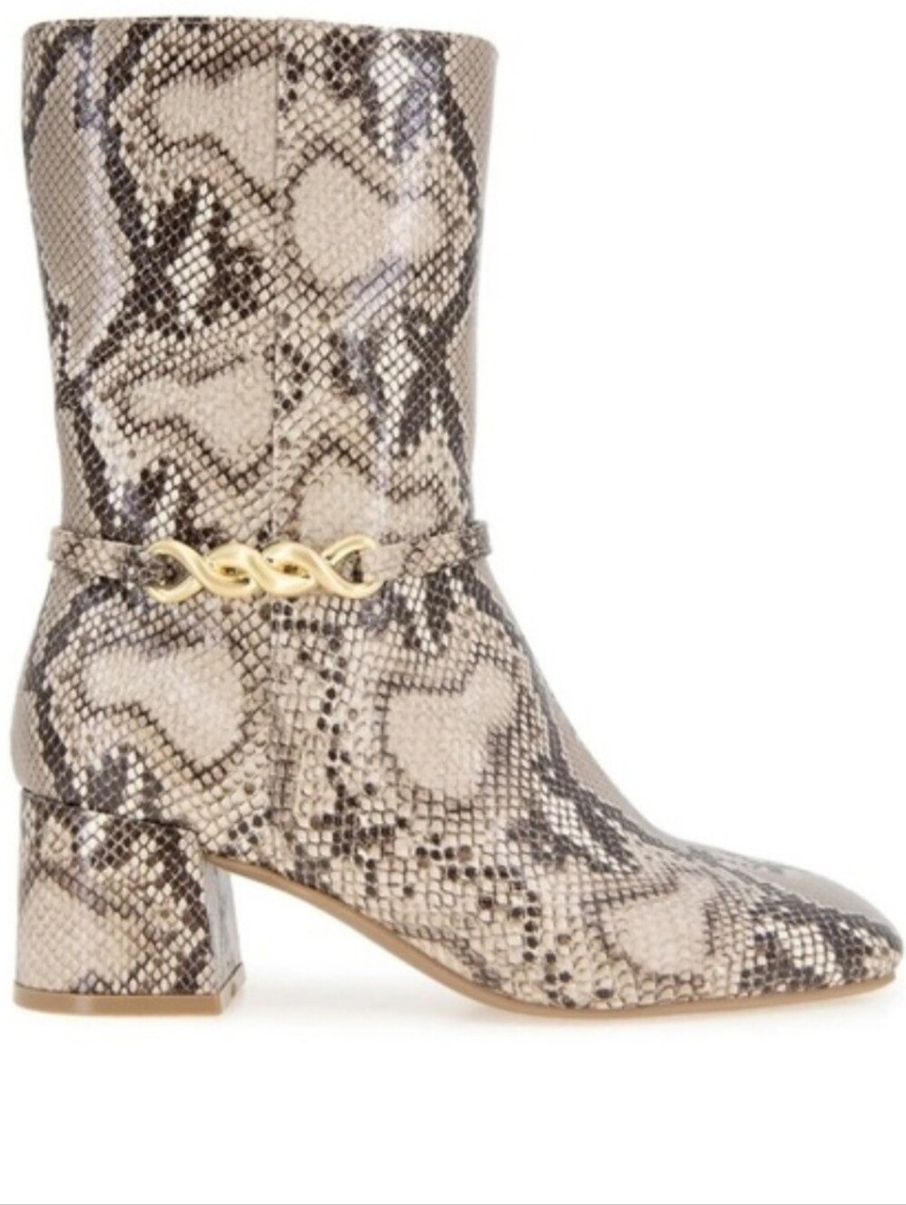 Kenneth Cole Reaction Women's Lacey Snake Print Mid Shaft Booties